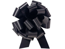 Load image into Gallery viewer, Pull String Bows 5 Inch 20 Loops Black Pkg/25

