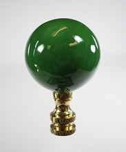 Load image into Gallery viewer, Hunter Green Ceramic Ball Finial 2.25&quot; h
