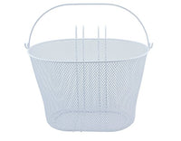 Lowrider Oval Steel Wire Basket 21-H White.