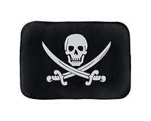Load image into Gallery viewer, Calico Jack Pirate Jolly Roger Bathmat (17 in x 24 in)
