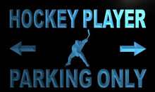 Load image into Gallery viewer, Hockey Player Parking Only LED Sign Neon Light Sign Display m364-b(c)

