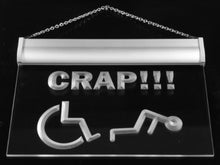 Load image into Gallery viewer, Handicapped Crap Beware LED Sign Neon Light Sign Display s149-b(c)
