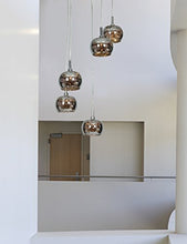 Load image into Gallery viewer, Glam - 3-Light - Pendant - Chrome Finish - Mirror Glass and Crystal Shade
