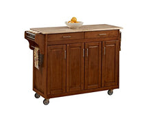 Load image into Gallery viewer, Create-a-Cart Cottage Oak 4 Door Cabinet with Wood Top by Home Styles
