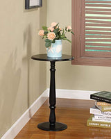 King's Brand Plant Stand Accent Side End Table, Black Finish