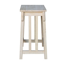 Load image into Gallery viewer, International Concepts 24-Inch Mission Counter Height Stool, Unfinished
