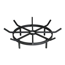 Load image into Gallery viewer, SteelFreak Wagon Wheel Firewood Grate for Fire Pit - Made in The USA (20 Inch)
