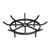 SteelFreak Wagon Wheel Firewood Grate for Fire Pit - Made in The USA (20 Inch)
