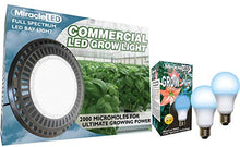 Load image into Gallery viewer, Miracle LED 604344 200W Full UFO Commercial Daylight (2-Pack) + Bonus 2 Spectrum 150W LED Grow Light Bulbs, White/Blue
