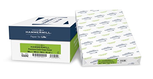 Hammermill Paper, Premium Color Copy Cover Cardstock, 19x13 Paper, 100lb Paper, 100 Bright, 3 Packs / 750 Sheets (133242C) Heavy Paper, Card Stock White