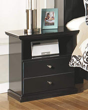 Load image into Gallery viewer, Ashley Furniture Signature Design - Maribel Nightstand - 1 Drawer and 1 Cubby - Vintage Casual - Black
