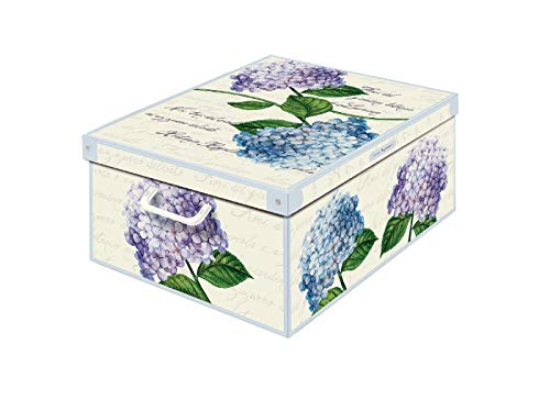 KANGURU Collection Decorative Storage Box with Handles and Lid, Multi-Colour, 42 x 32 x 10 cm