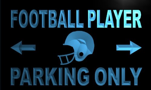 Football Player Parking Only LED Sign Neon Light Sign Display m324-b(c)
