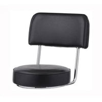 Bar Stool Replacement Seat, Black Open Back W/ Chrome Frame, (ROY 7715 S BLK) Royal Industries