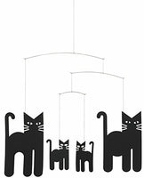 Flensted Mobiles Cats Hanging Mobile - 18 Inches - High Quality Cardboard