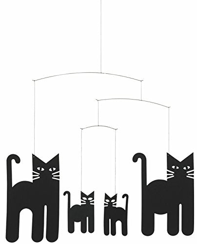 Flensted Mobiles Cats Hanging Mobile - 18 Inches - High Quality Cardboard