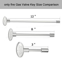 Load image into Gallery viewer, onlyfire Universal Handle Replacement Gas Valve Key for 1/4&quot; and 5/16&quot; Turn Ball Valve, 12-Inch, Chrome
