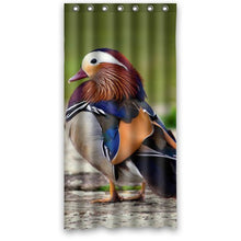 Load image into Gallery viewer, FUNNY KIDS&#39; HOME Fashion Design Waterproof Polyester Fabric Bathroom Shower Curtain Standard Size 36(w) x72(h) with Shower Rings - Beautiful Feathers of The Mandarin Duck
