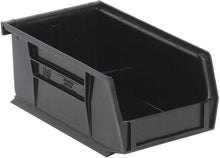 Load image into Gallery viewer, Quantum QUS275MOBBK Ultra Stack and Hang Bin with Caster, 18&quot; Length x 16-1/2&quot; Width x 11&quot; Height, Black, Pack of 3
