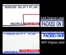 Load image into Gallery viewer, CAS LST-8010 Printing Scale Label, 58 x 40 mm, UPC 
12 Rolls Per Case
