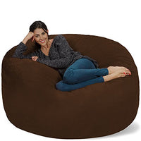 Chill Sack Bean Bag Chair: Giant 5' Memory Foam Furniture Bean Bag - Big Sofa with Soft Micro Fiber Cover - Chocolate