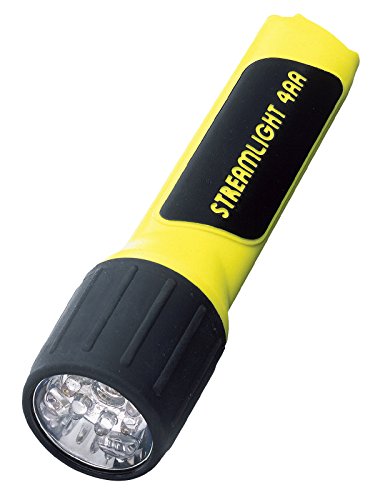 Streamlight 68201 4AA ProPolymer LED Flashlight with White LEDs, Yellow - 67 Lumens