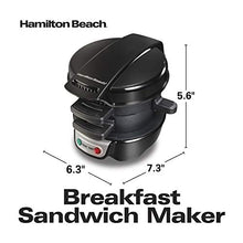 Load image into Gallery viewer, Hamilton Beach Breakfast Sandwich Maker, Black (25477)
