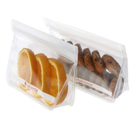 Full Circle ZipTuck Reusable Plastic Bags Snack Set, Clear