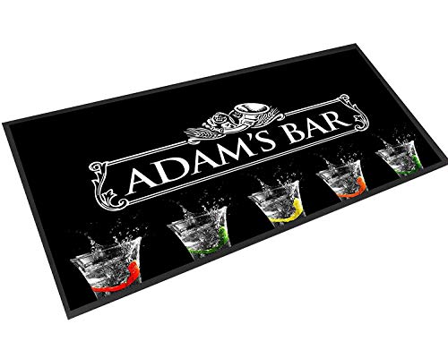 Artylicious Personalised White Label Shots Glasses bar Pub mat Runner Counter mat