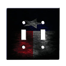 Load image into Gallery viewer, Texas Flag - Decor Double Switch Plate Cover Metal

