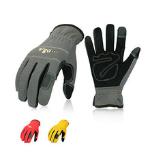 Load image into Gallery viewer, Vgo 3-Pairs Safety Work Gloves, Builder Gloves, Gardening Gloves, Light Duty Mechanic Gloves (Size XL, 3 Color, NB7581)
