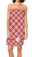 Load image into Gallery viewer, YouCustomizeIt Red &amp; Tan Plaid Spa/Bath Wrap (Personalized)
