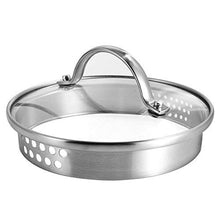 Load image into Gallery viewer, 1.5 Quart Stainless Steel Saucepan With Pour Spout, Fosslang Saucepan with Glass Lid, 6 Cups Burner Pot With Spout - for Boiling Milk, Sauce, Gravies, Pasta, Noodles
