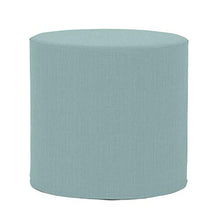 Load image into Gallery viewer, Howard Elliott No Tip Cylinder Ottoman With Cover, Sterling Breeze

