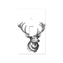 Load image into Gallery viewer, Dapper Deer - Decor Single Switch Plate Cover Metal
