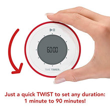 Load image into Gallery viewer, Time Timer TWIST 90-Minute Digital Countdown Clock  For Kids Classroom Learning, Homeschool Study Tool, Teachers Desk Clock, Exercise and Kitchen Timer
