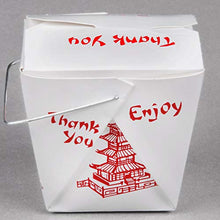 Load image into Gallery viewer, Pack of 15 Chinese Take Out Boxes PAGODA 8 oz / Half Pint Party Favor and Food Pail
