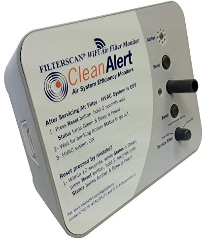 FILTERSCAN WiFi AC & Furnace Filter Monitor with Text & Email Alerts