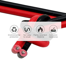 Load image into Gallery viewer, 20 Gauge 2Pin Extension Wire, EvZ 20AWG 2 Conductor Parallel Electric Cable Cord for Led Strips Single Color 3528 5050, Red Black, 1*Roll, 1936ft/590M
