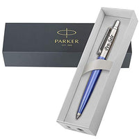 Personalised Parker Jotter Ballpoint Pen Blue, Engraved by RMI U-15 Laser