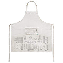 Load image into Gallery viewer, Suck UK | Cooking Guide Apron | Aprons For Women With Pockets | White Apron &amp; Chef Apron | 100% Cotton Apron | Kitchen Accessories | Cooking Apron &amp; Kitchen Apron | Cooking Gifts &amp; Kitchen Gifts
