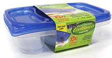 Load image into Gallery viewer, Nicole Home Collection 2-Compartment Rectangular Blue Lid | 29 oz | Pack of 2 Storage Container
