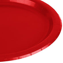 Load image into Gallery viewer, amscan Vibrant Apple Red Paper Plates, 20 Ct. | Party Tableware
