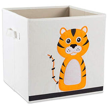 Load image into Gallery viewer, E-Living Store Collapsible Storage Bin Cube for Bedroom, Nursery, Playroom and More 13x13x13 - Tiger
