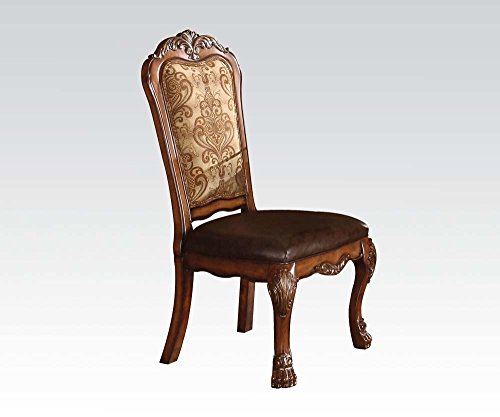 ACME 60012 Dresden Side Chair, Cherry Oak Finish, Set of 2