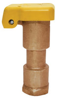 Underhill QV-075R Solid Brass Quick Coupler Single Slot 3/4-Inch FPT Inlet with High Visibility Rubber Cover