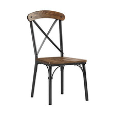 Load image into Gallery viewer, Furniture of America Rizal Industrial Style Round Dining Chair, Set of 2
