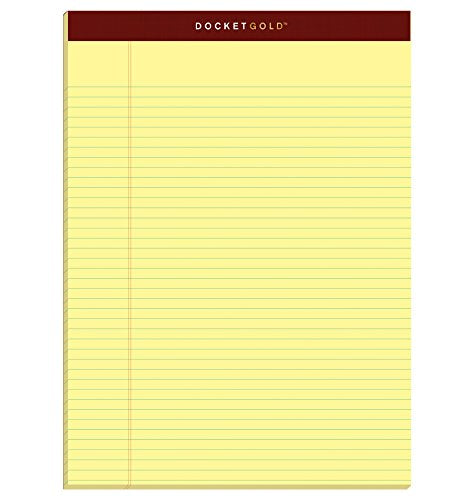 TOPS Docket Gold Writing Pads, 8-1/2