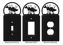 Load image into Gallery viewer, SWEN Products Fish Walleye Wall Plate Cover (Single Switch, Black)
