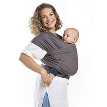 Load image into Gallery viewer, Boba Wrap Baby Carrier, Dark Grey Organic - Original Stretchy Infant Sling, Perfect for Newborn Babies and Children up to 35 lbs
